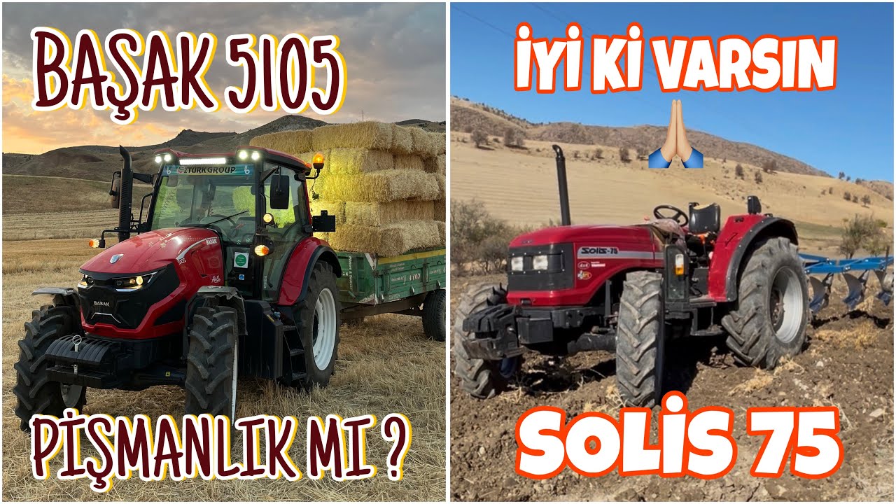 Başak 5105 in bitmeyen arızaları tarla sürme işinin Solis 75’e kalması 