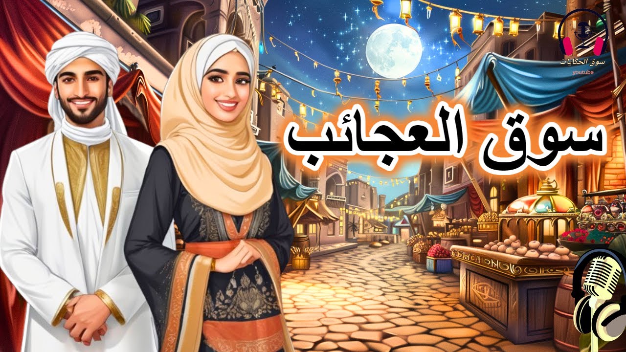 قصة سوق العجائب، من القصص الخيالية المعبرة قبل النوم،  ضع السماعات واستمع، سوق الحكايات والقصص