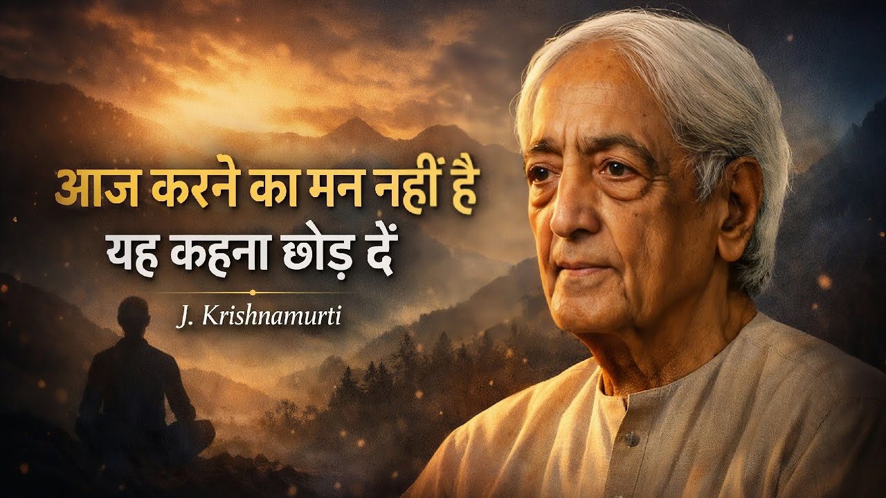 Stop Waiting for Motivation | Jiddu Krishnamurti on Discipline & Freedom