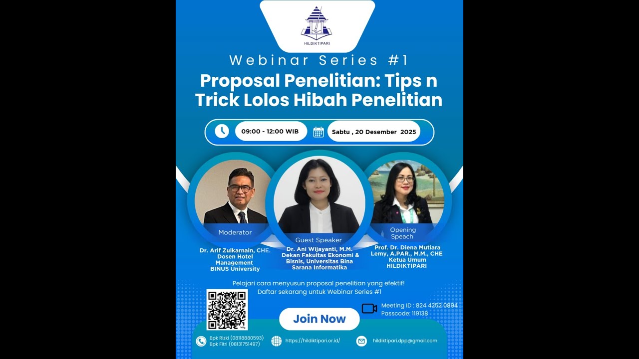 Tips and Tricks Mendapatkan Hibah Proposal Penelitian - HILDIKTIPARI