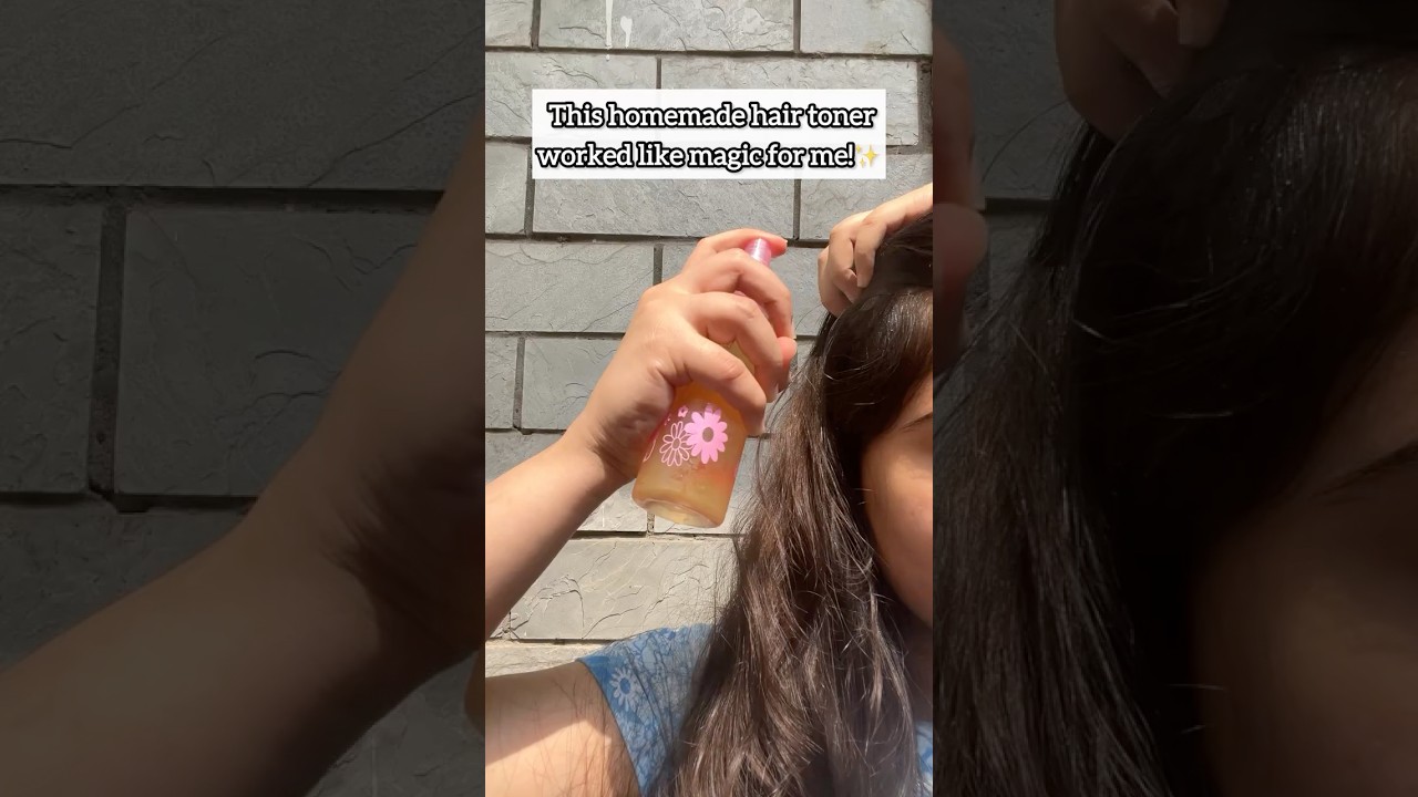 Homemade 3-Ingredient Hair Toner for Hair Fall, Thinning & Dandruff. Boost dandruff home remedy
