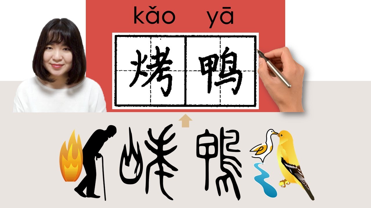 #HSK4#_烤鸭/烤鴨/kaoya_(roast duck)How to Pronounce/Memorize/Write Chinese Word/Character