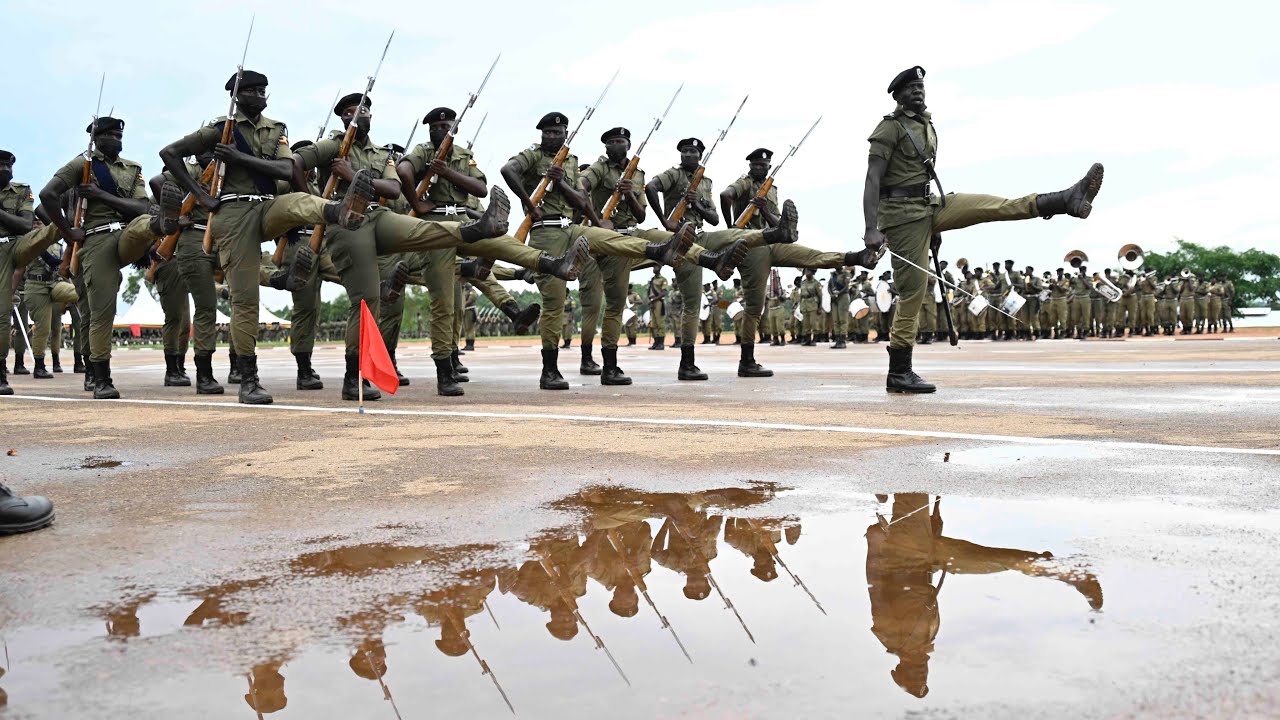 Exciting Parade Match-past of 2,717 Police Officers in slow & quick time at Kabalye School