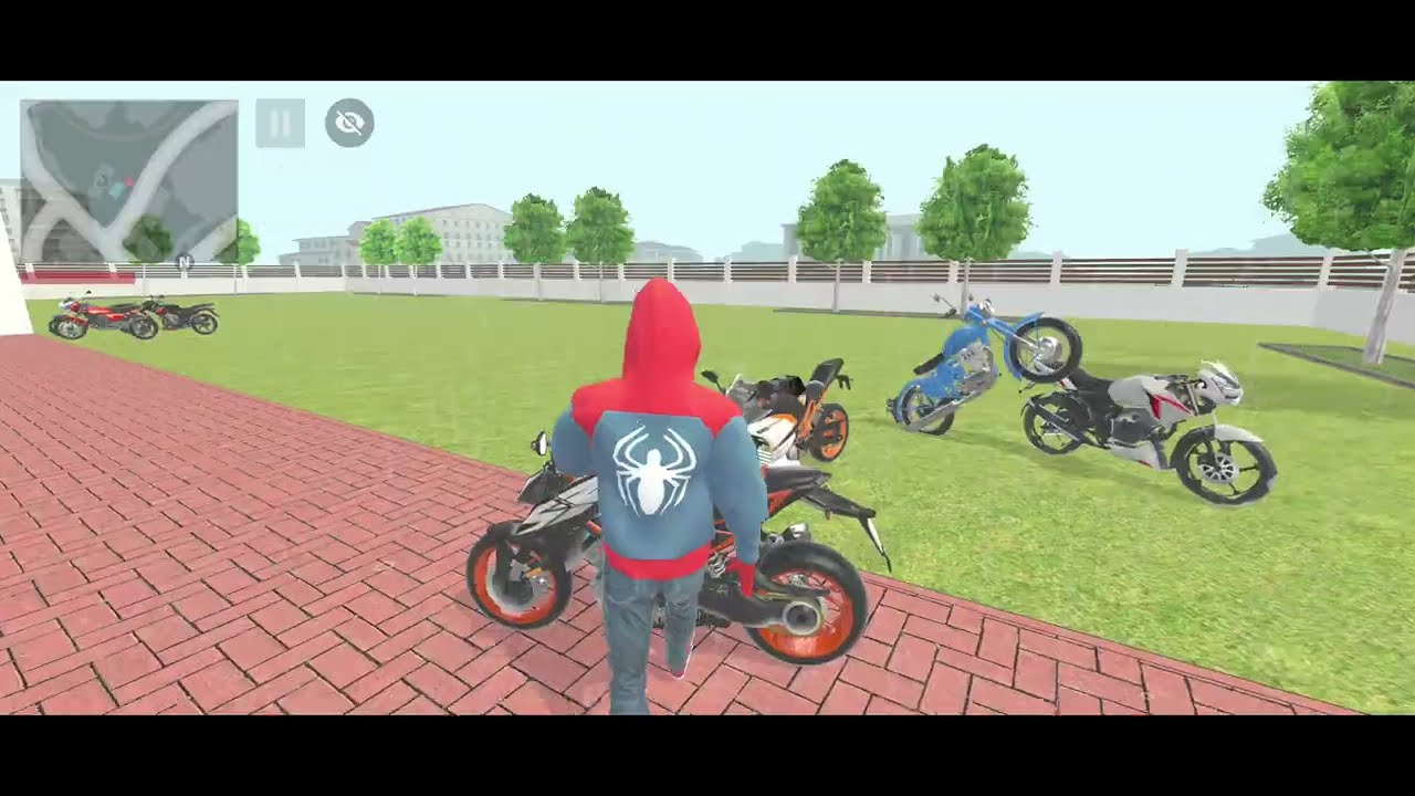 R15 Lanbon Cur Bike Nice Super man Spider-man India Bike Game's 