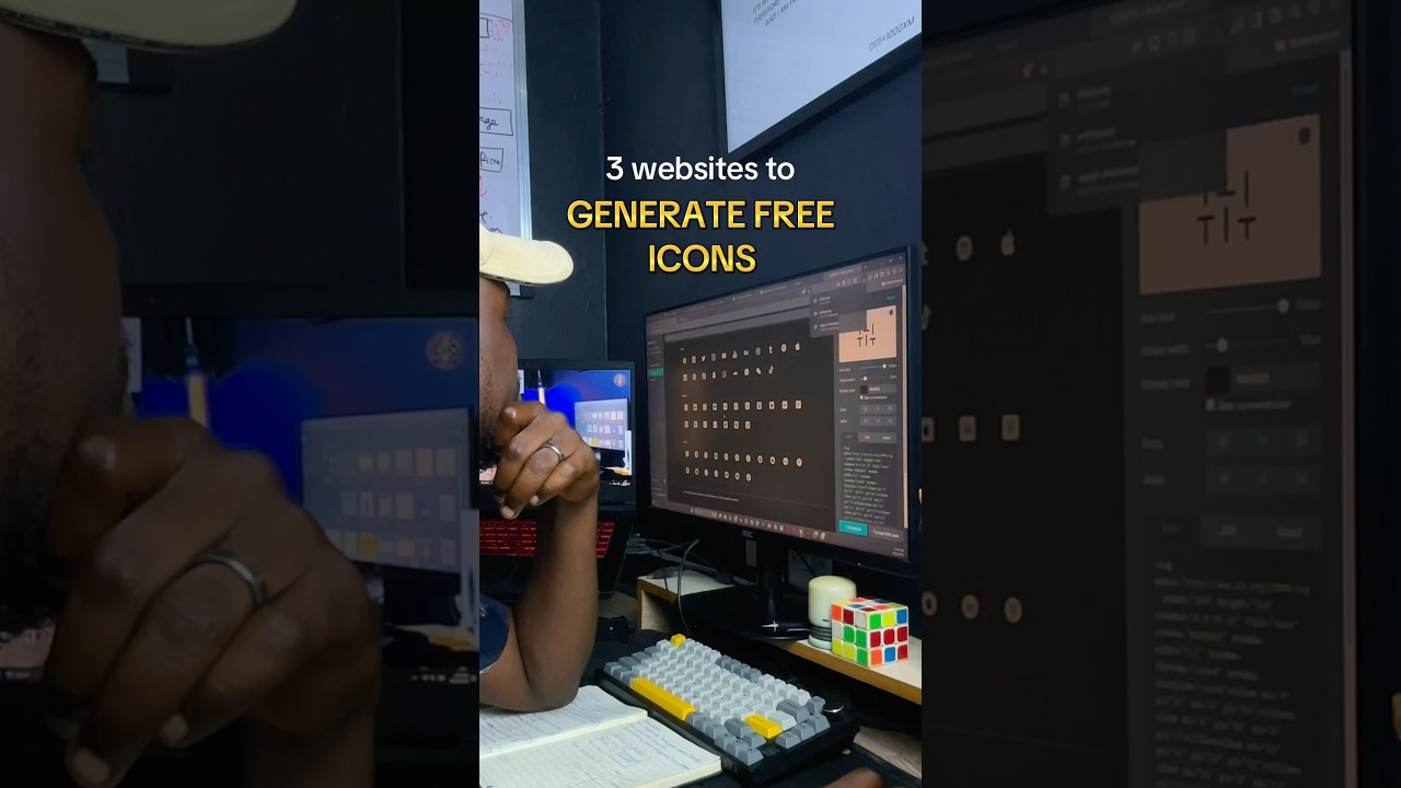 3 websites to generate custom icons #design #reel #icons #graphicsdesign #ideas