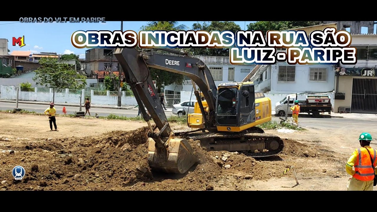 RUA SÃO LUIZ EM PARIPE INICIO DAS OBRAS DO VLT, veja