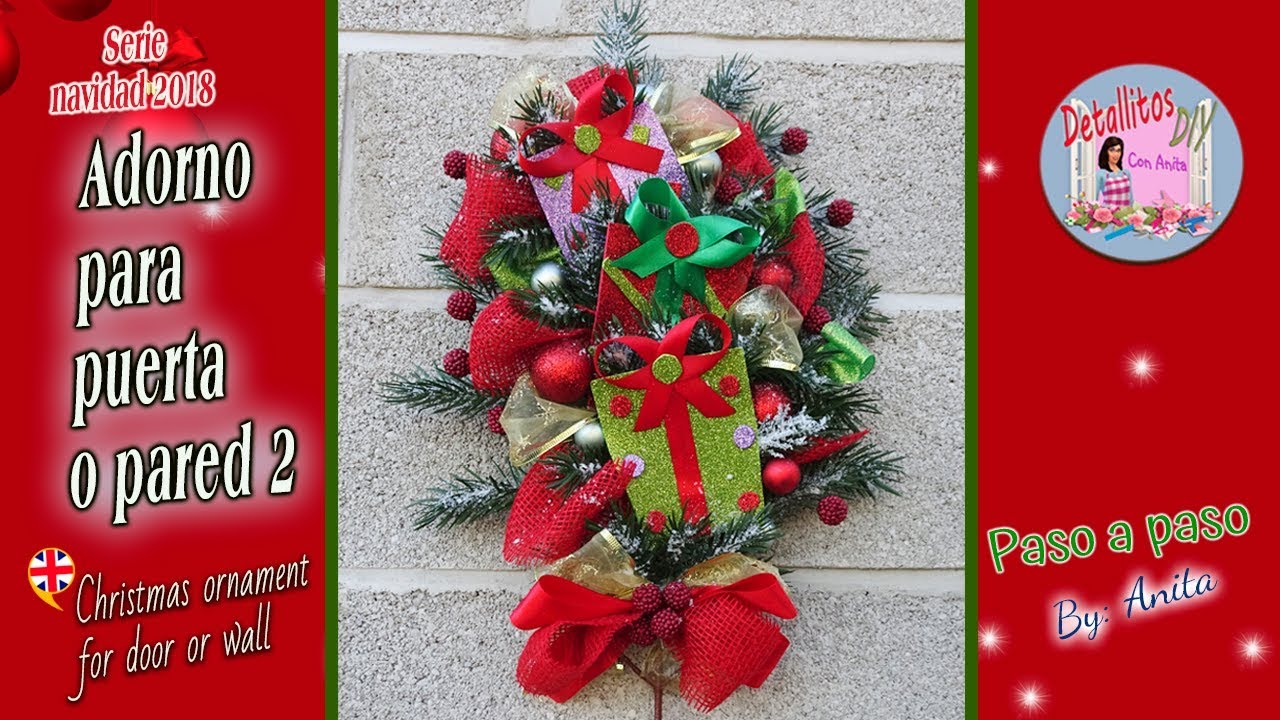 Adorno navideño para puerta o pared 2