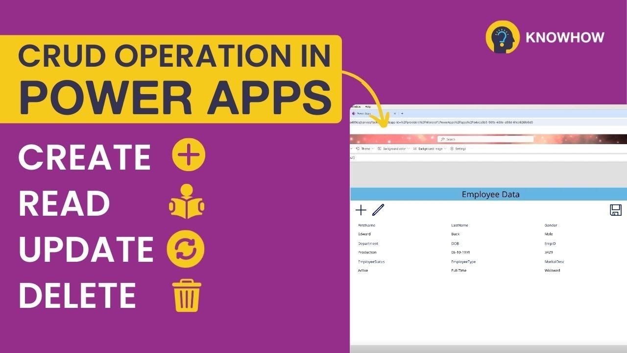 How to Perform CRUD Operation in PowerApps?
