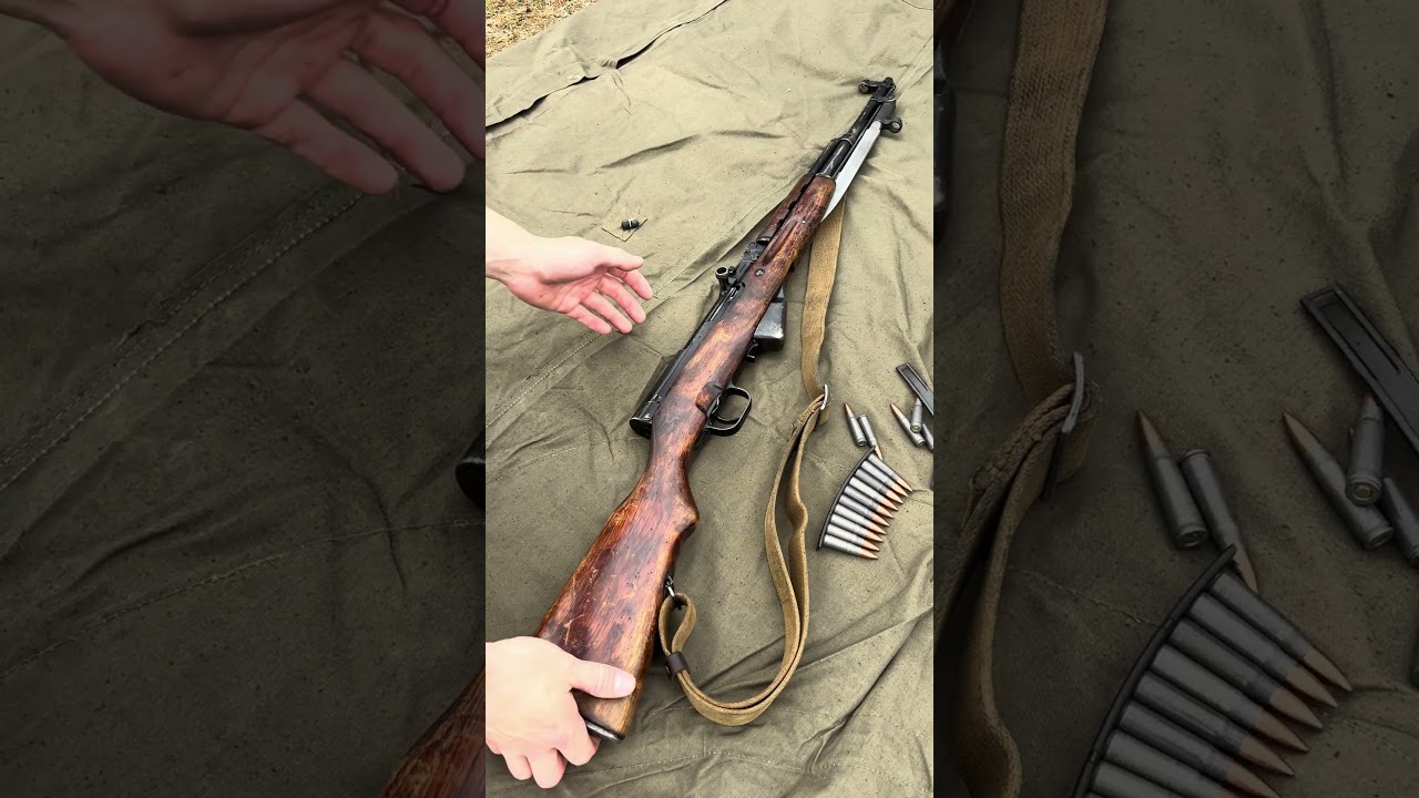 СКС - советский самозарядный карабин конструкции Сергея Симонова под патрон 7,62*38
