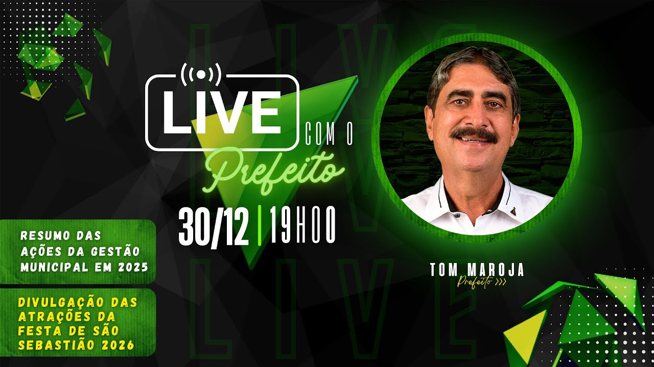 LIVE DE LANÇAMENTO DA FESTA DE SÃO SEBASTIÃO  2026
