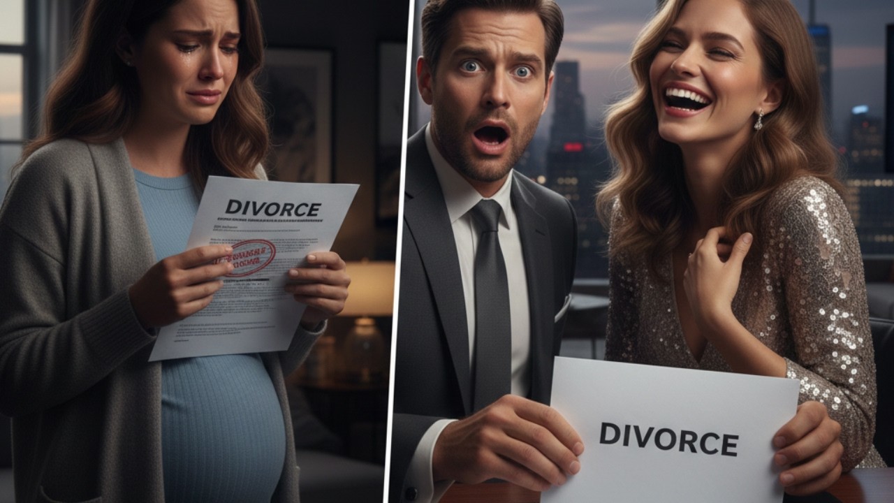 While He Sat With His Mistress, Divorce Papers from His Pregnant Wife Arrived at His Office...