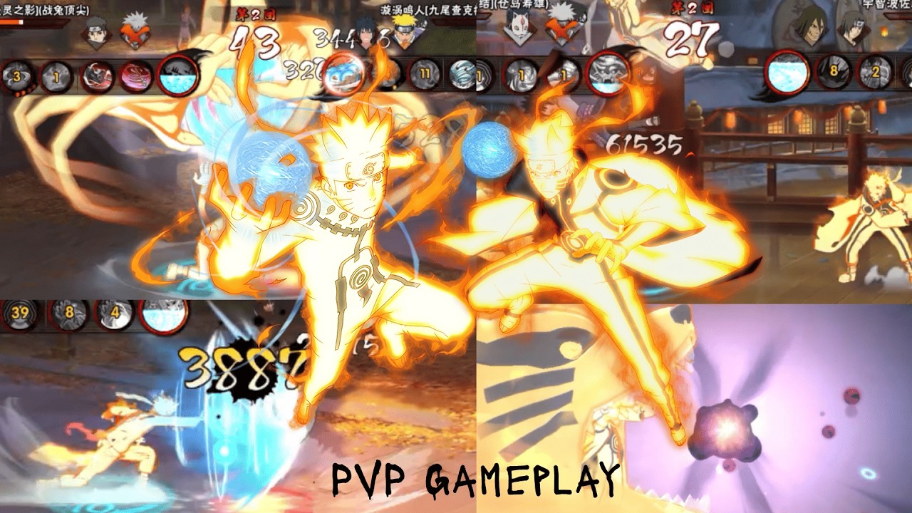 Naruto Kurama Cakra Mode - PVP Gameplay | Naruto Mobile Fighter Tencent