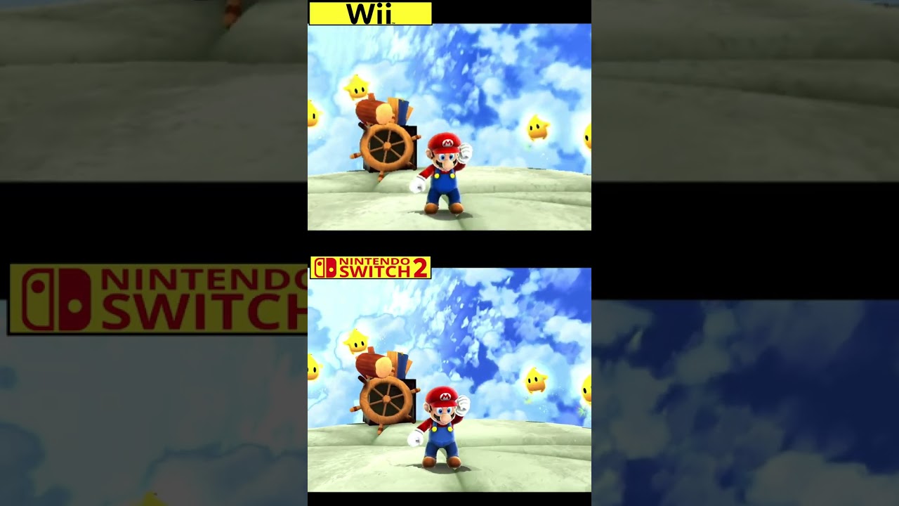 Super Mario Galaxy 2 Nintendo Switch 2 vs Wii Graphics Comparison | Backward Compatibility
