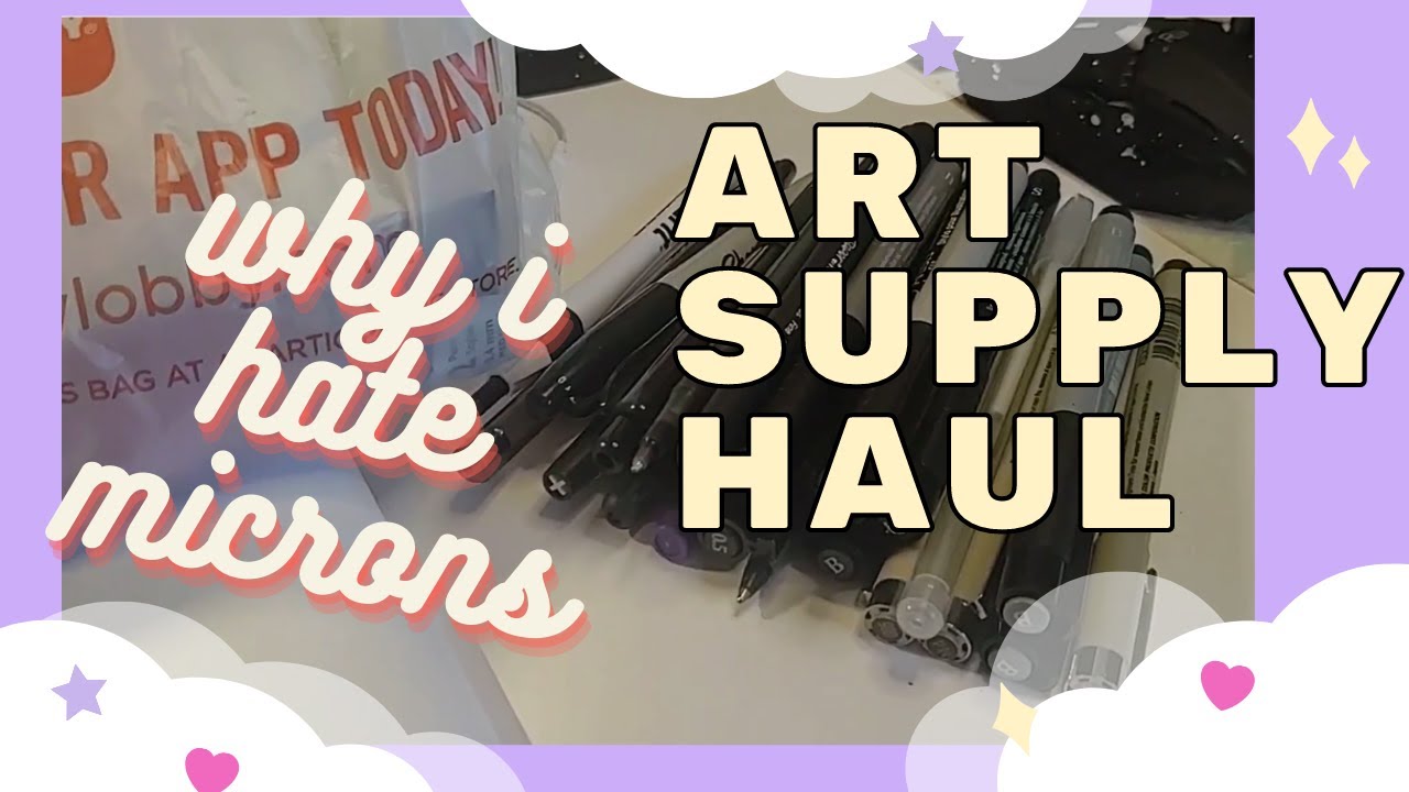 Hobby Lobby Haul | Why I hate microns | Testing pens with watercolor