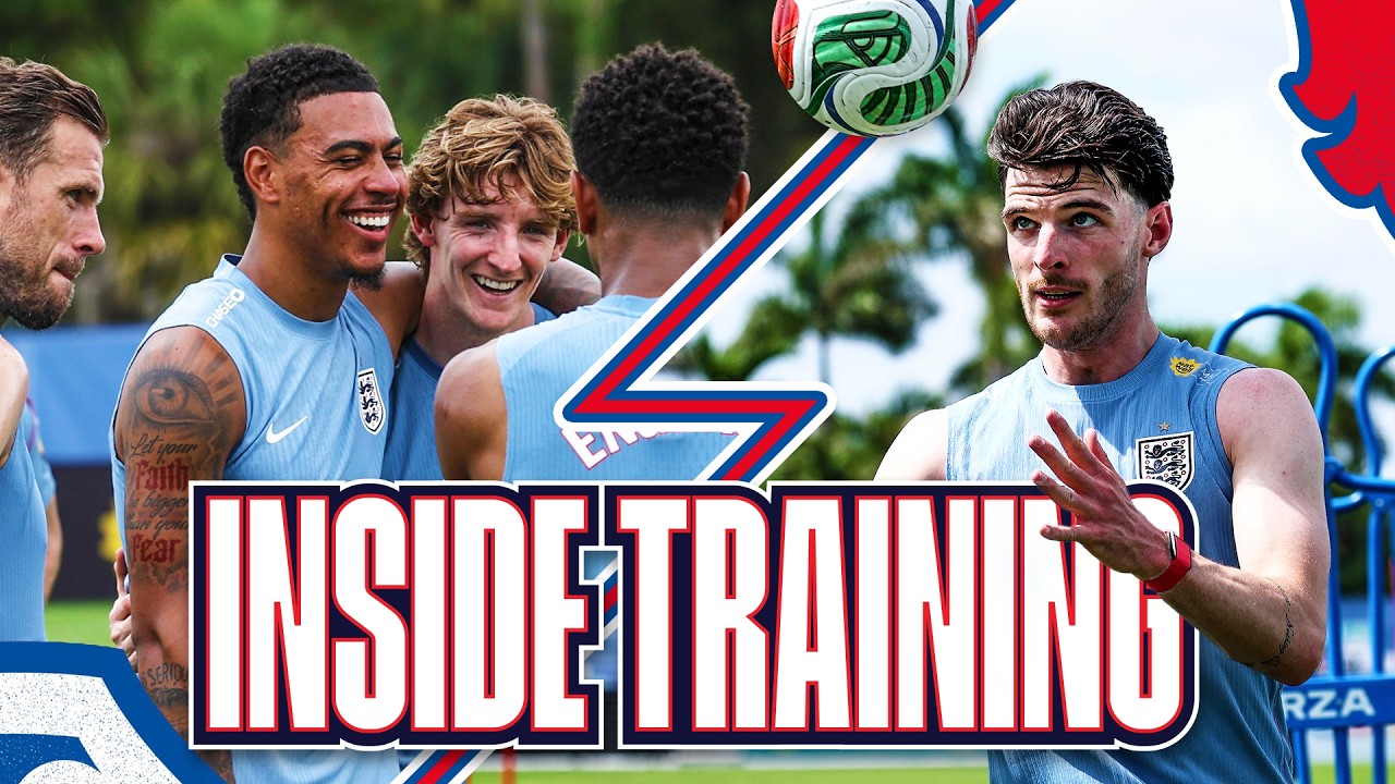 Kane And Saka On Target 🎯 Eze&rsquo;s Stunning Header 💥 Three Lions Crossing Drills 🎯 | Inside Training