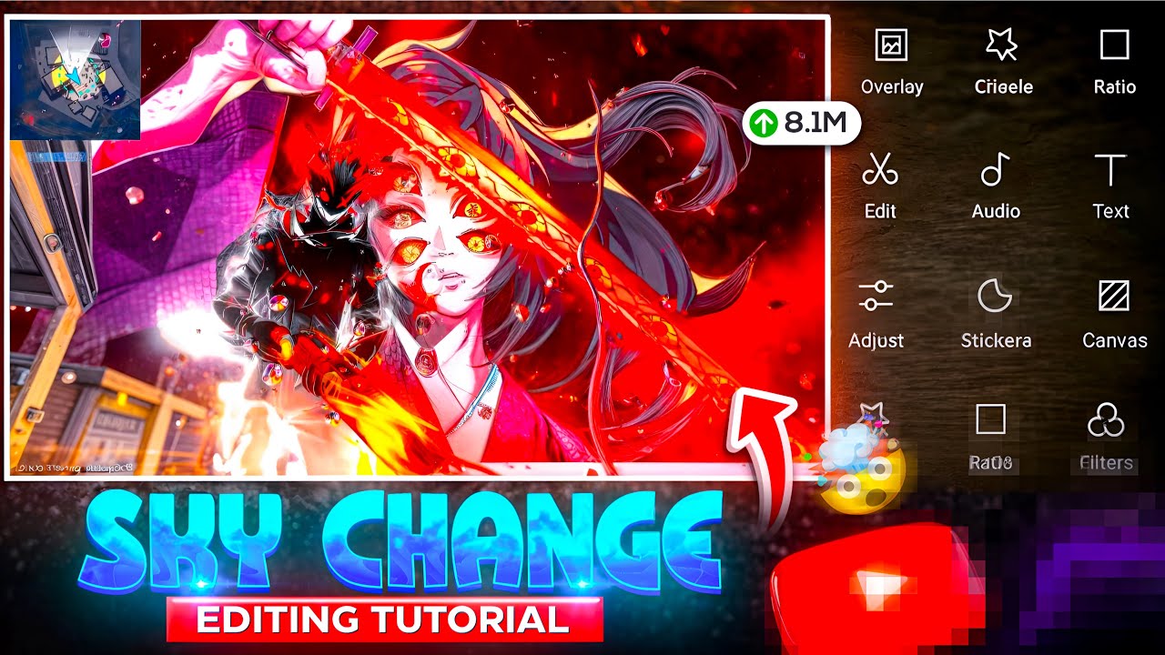 Free Fire Sky Change Editing Tutorial In CapCut  😱 | Anime Sky Change Video Editing Tutorial 