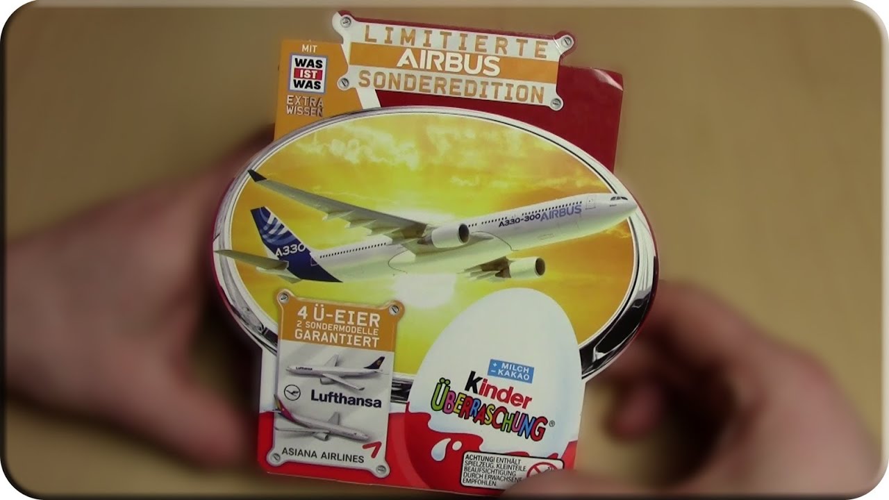 Kinder &Uuml;berraschung &Uuml;-eier 4er Pack LUFTHANSA Limitierte Sonderedition