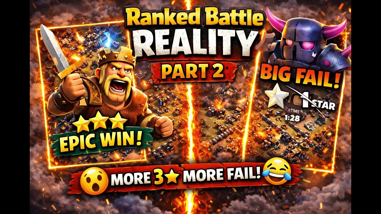 Clash of clans Ranked Battle Reality – Part 2 ⚔️🔥