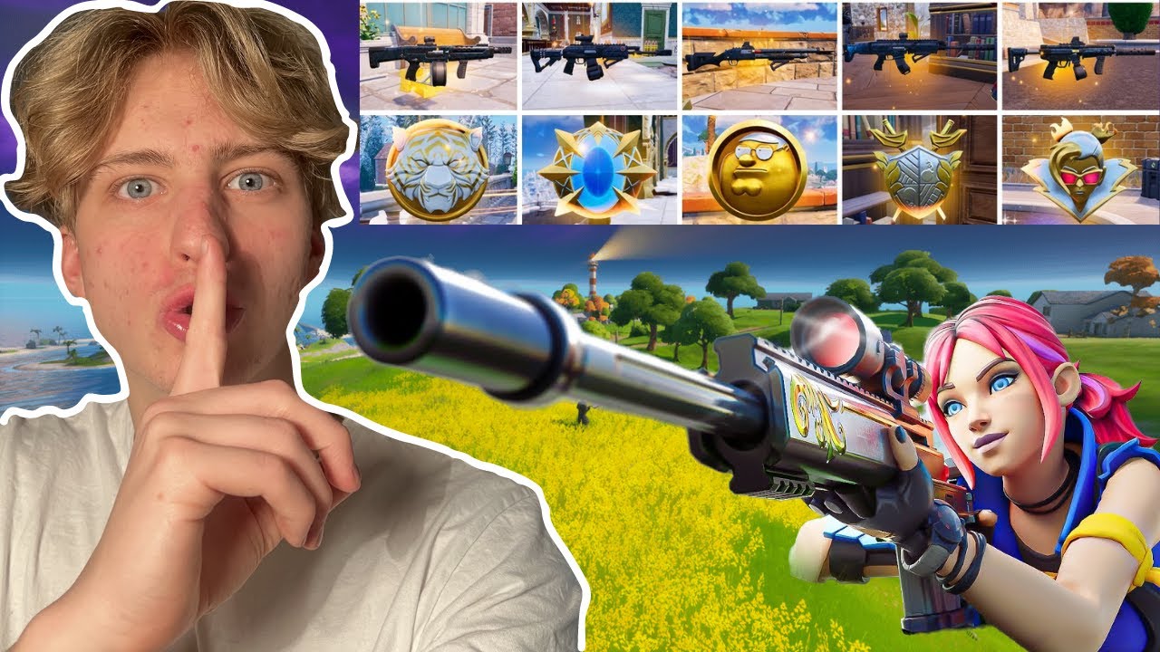 Kaikki MYYTTISET Itemit Pelkällä SNIPERILLA Fortnite Rankedissa