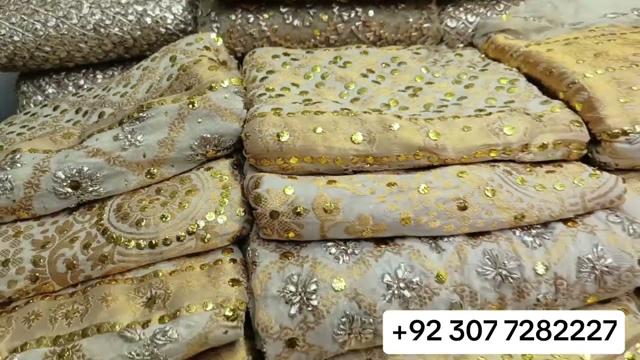 Top Handcrafted Gotta Wedding Attire: Net Gotta Dupattas, Tail Frocks Banarsi Kamdani Gota Dupttas