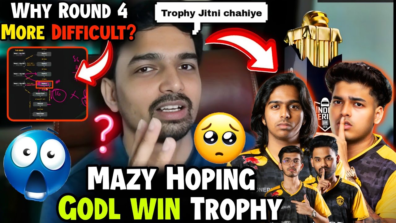 🚨Mazy Hoping GodL win Trophy🏆🫂 Why Round 4 More Difficult for T1 Teams?😱🫡