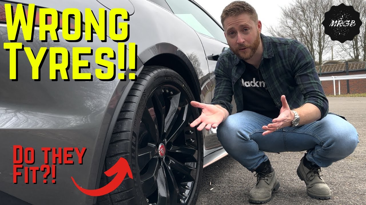 I Put The Wrong Tyres On My Car! | Fitting Oversize Tyres To The F-Type