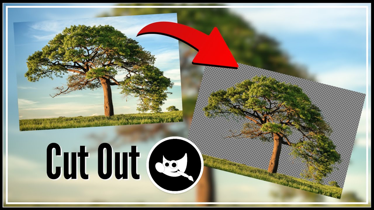 How to cut out images in GIMP Trees METHOD 1