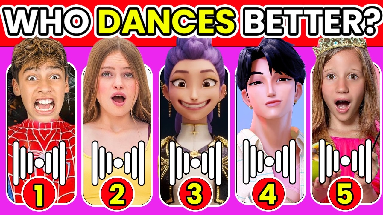 Guess Who Is Dancing?💃🎶 Like Nastya, MrBeast, Rumi x Jinu, Zoey, JoJo Siwa,Ferran,Salish | Deep Quiz