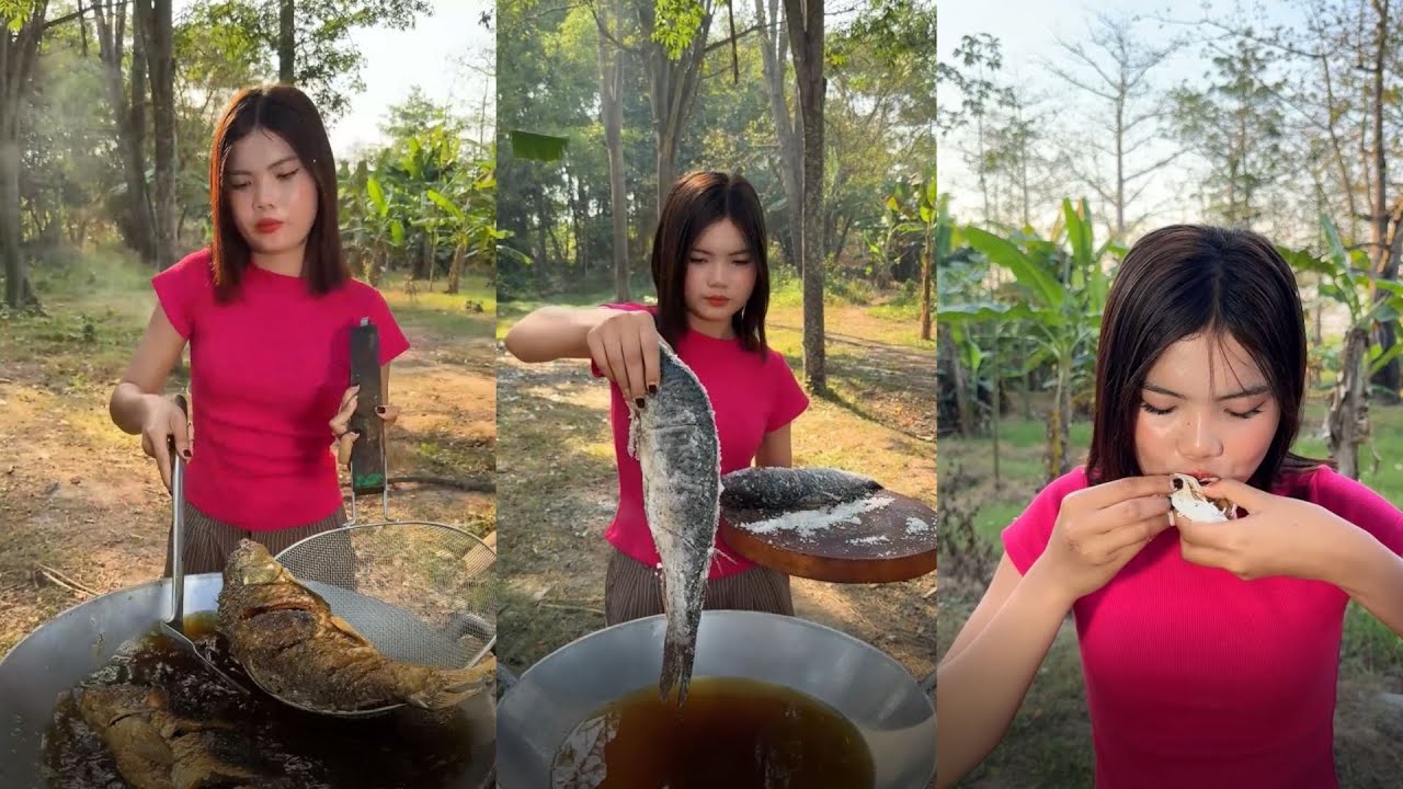 Amazing cooking deep fried fish braised recipe