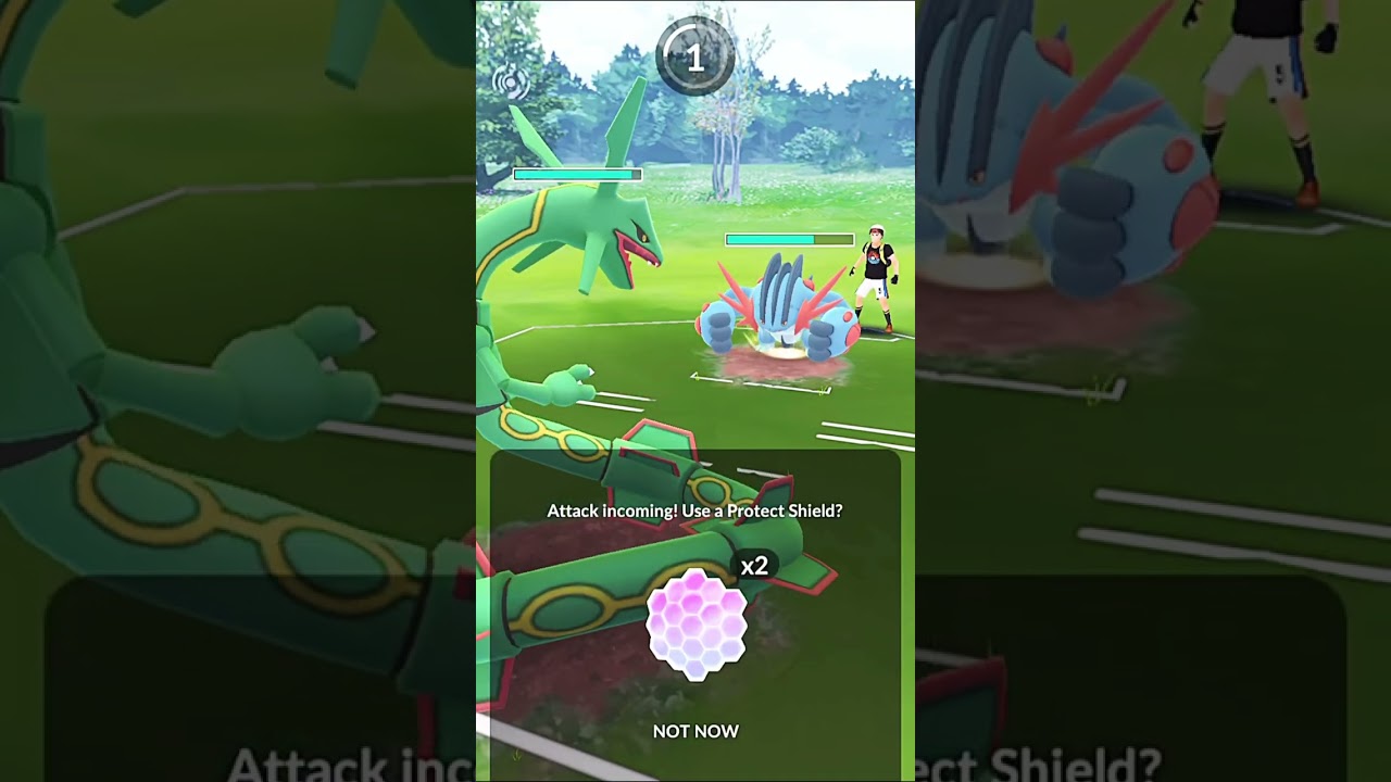 Mega Swampert Vs Rayquaza PVP Battle in #pokemongo