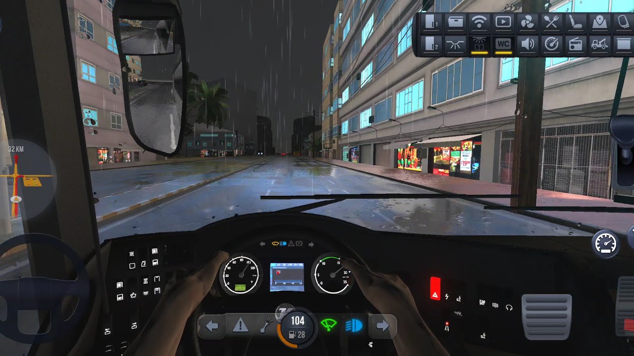 Bus Simulator Ultimate: India|Rainy⛈️ Driving|New Bus 🚌|Zuuks|Bangalore-Nagpur|Android Games🎮#bus 