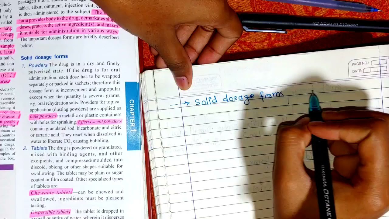 pharmacy notes making
