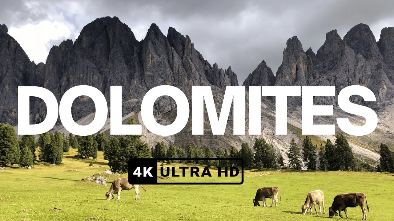 DOLOMITES 4K : Epic Cinematic Drone View - Italy 4K Video