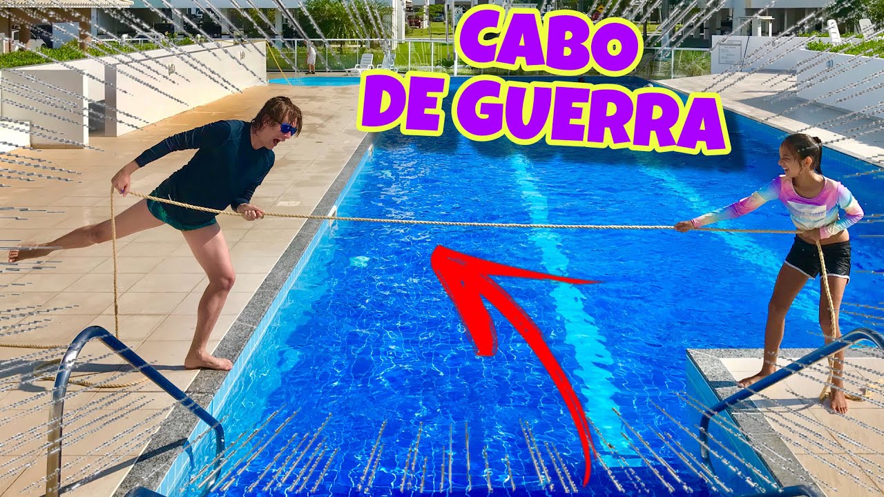 CABO DE GUERRA NA PISCINA