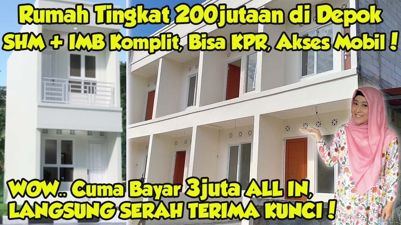RUMAH MURAH 200JUTAAN DI TENGAH KOTA DEPOK BISA KPR. REVIEW BAITI JANNATI RESIDENCE.