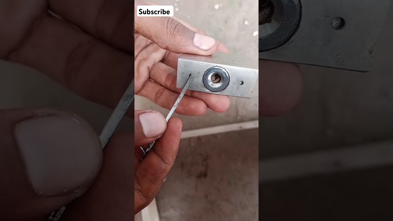 how to open lock without key