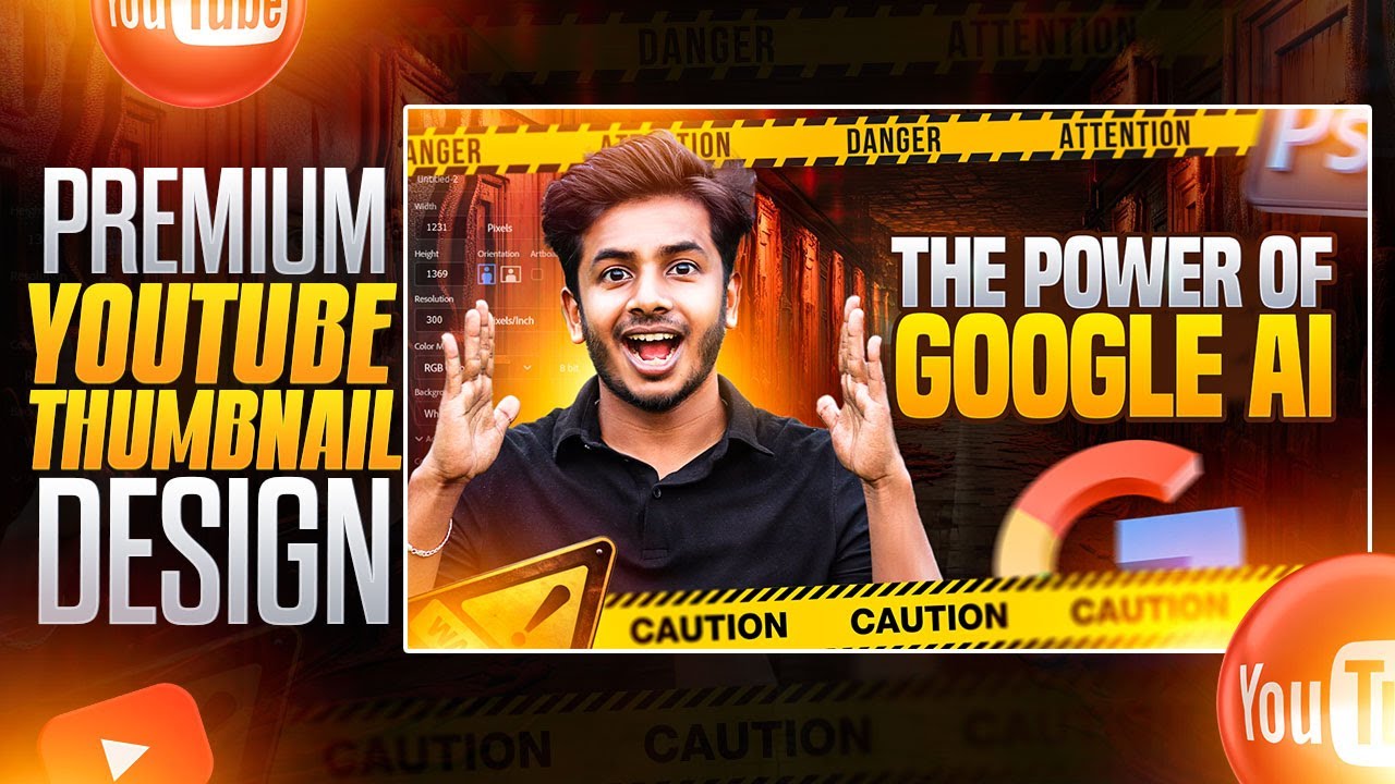 Youtube Thumbnail Design In Photoshop || How to make professional Youtube Thumbnail In Photoshop