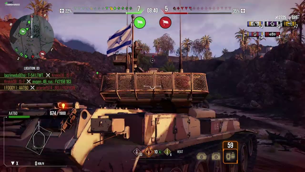 WORLD OF TANKS CONSOLE  ||  AAT60  Tier X TD ||  After The Update  ||  Mastery  ||  Sand River