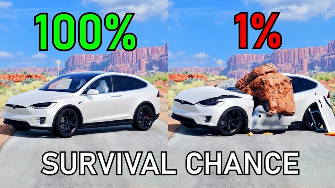 Realistic Survival Chance Crash Testing Ep.8 | BeamNG.drive