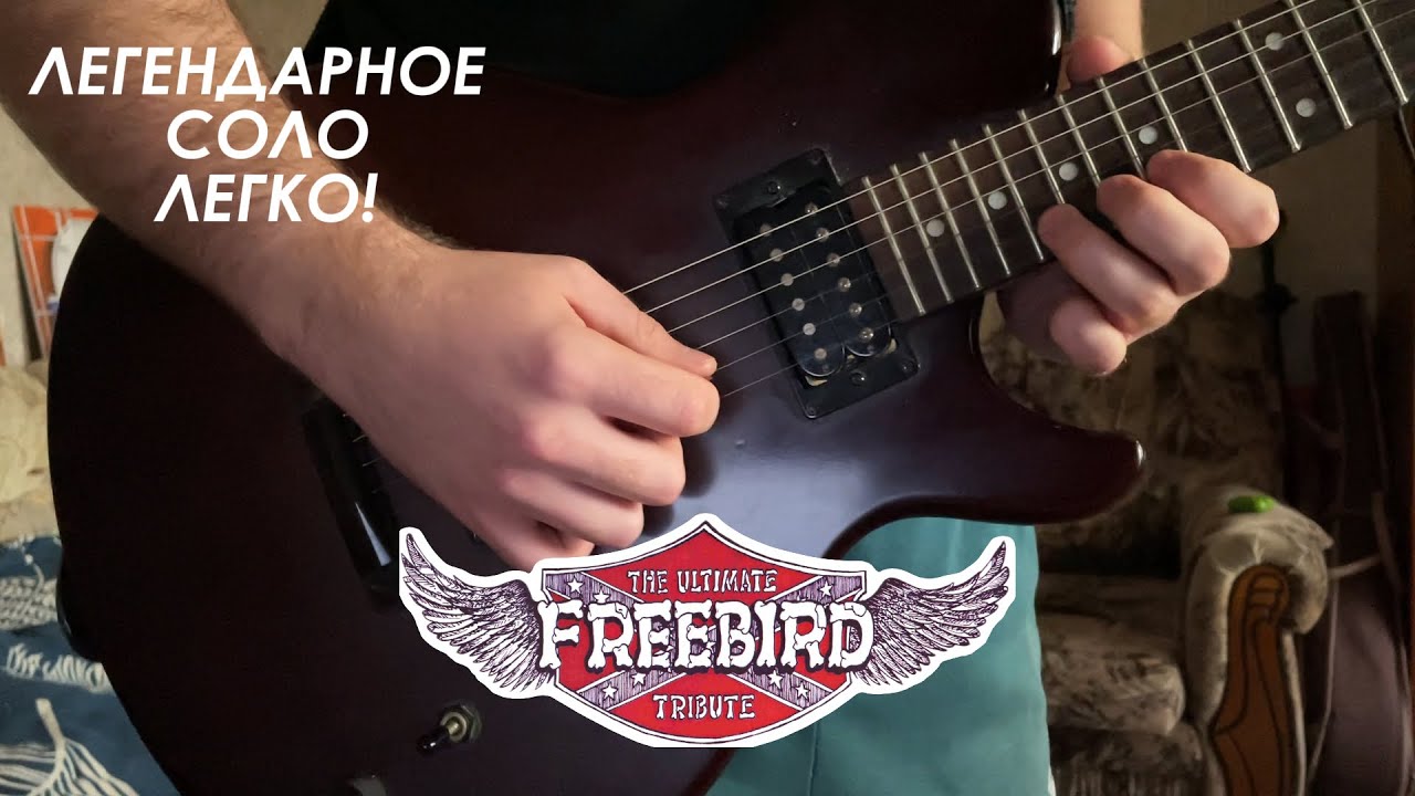 КАК СЫГРАТЬ СОЛО FREE BIRD - ЛЕГКО ! (ТАБЫ)