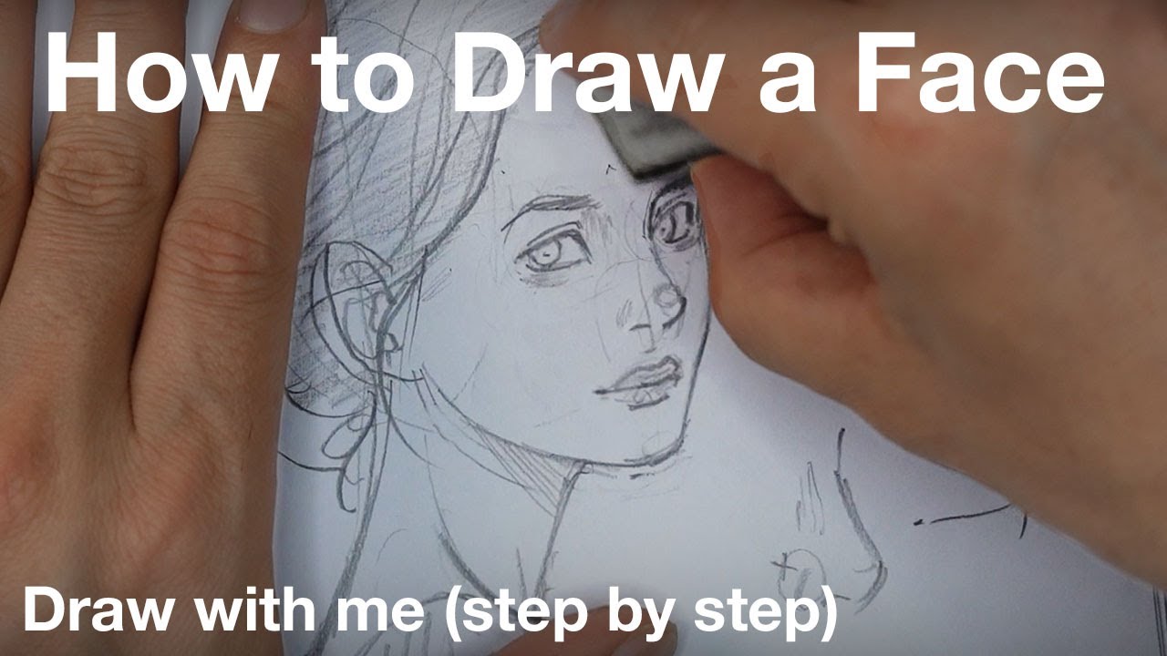 ✍🏻 How to draw a girl face ✍🏻 / step by step / Tutorial / I missed you😥