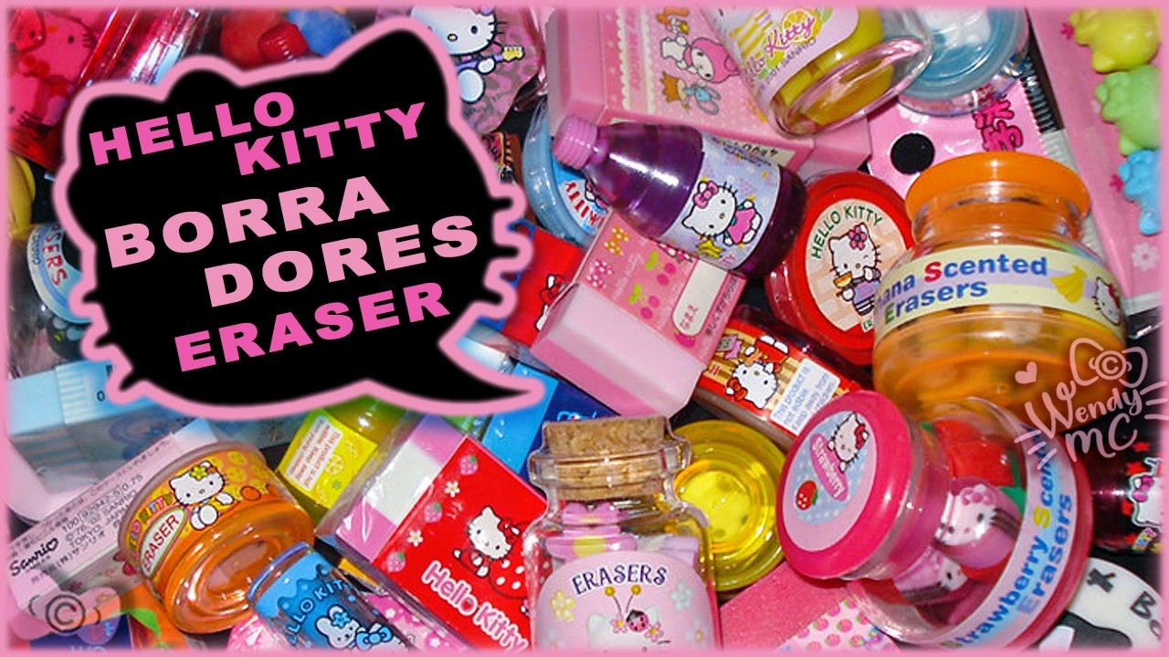 Mi colección HELLO KITTY 😍  Gomas de borrar, ERASER , borradores (2) WendyMC
