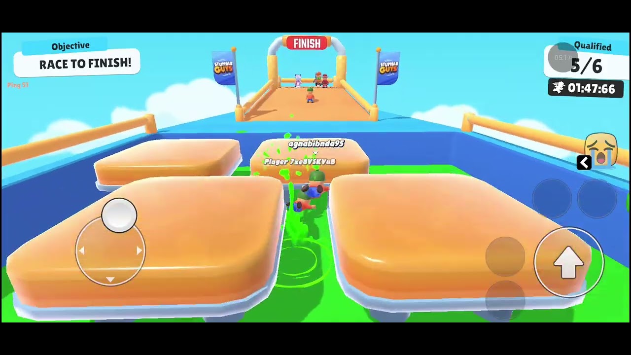 Playing stumble guys  event with advikpk95 