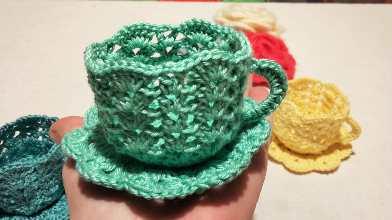 Tasse mit Untersetzer häkeln..