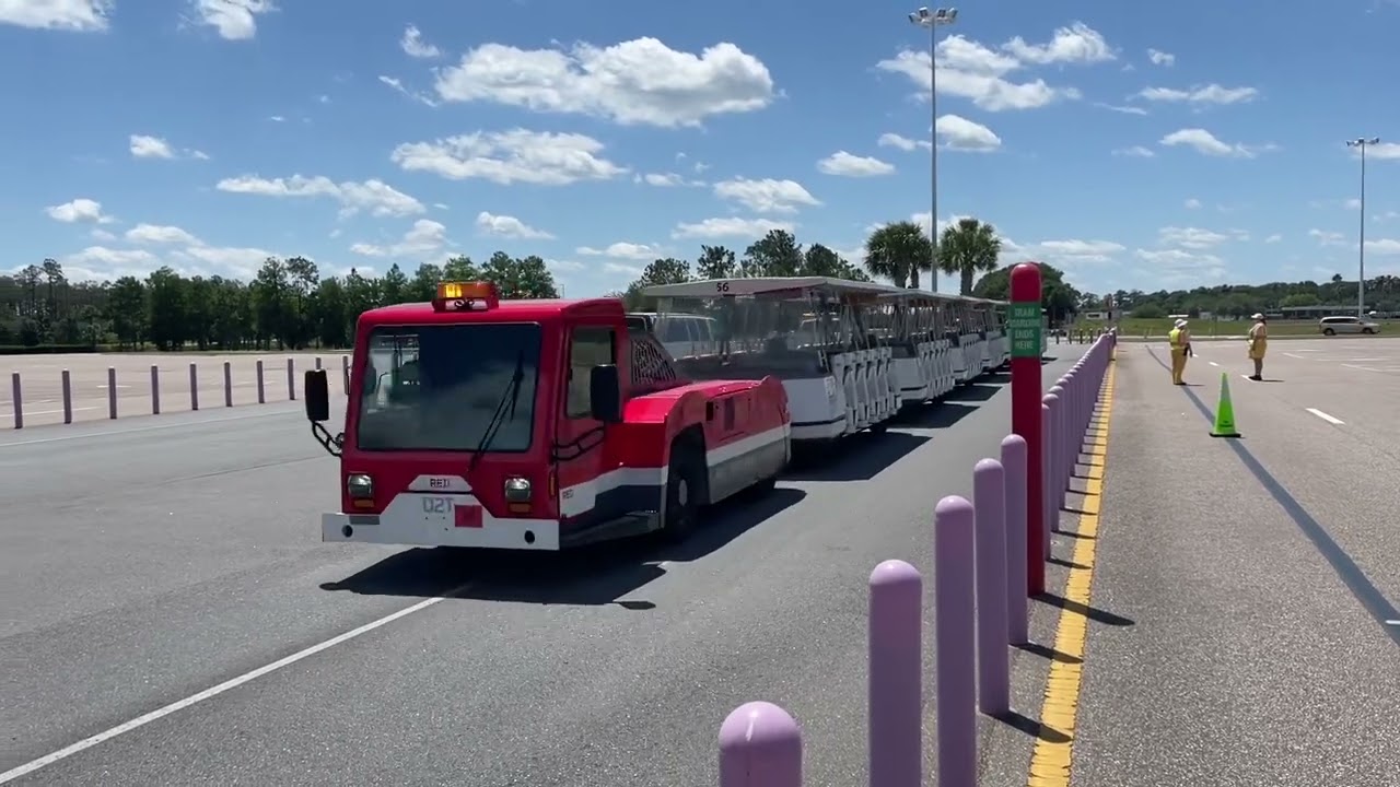 Magic Kingdom Parking Lot Tram Full Ride HD POV to TTC Walt Disney World
