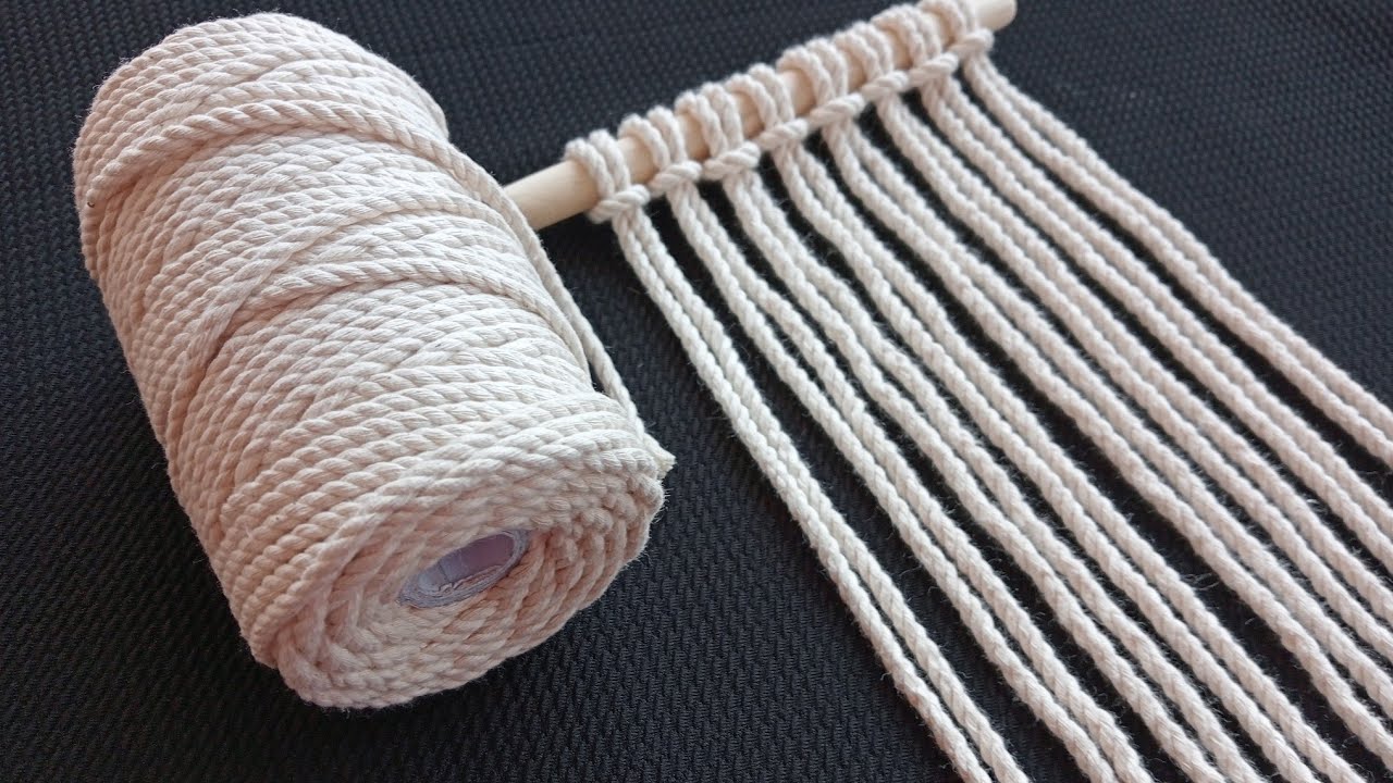 Macrame - Simple and Easy Macrame Wall Hanging - Simple Step by Step Tutorial.