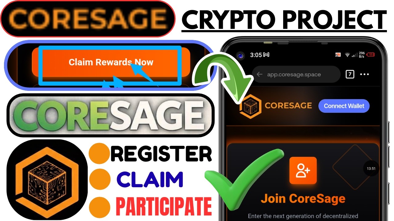 CORESAGE Smart Contract Crypto Project Full Guide 2026 | How to Register, Connect Wallet & Start