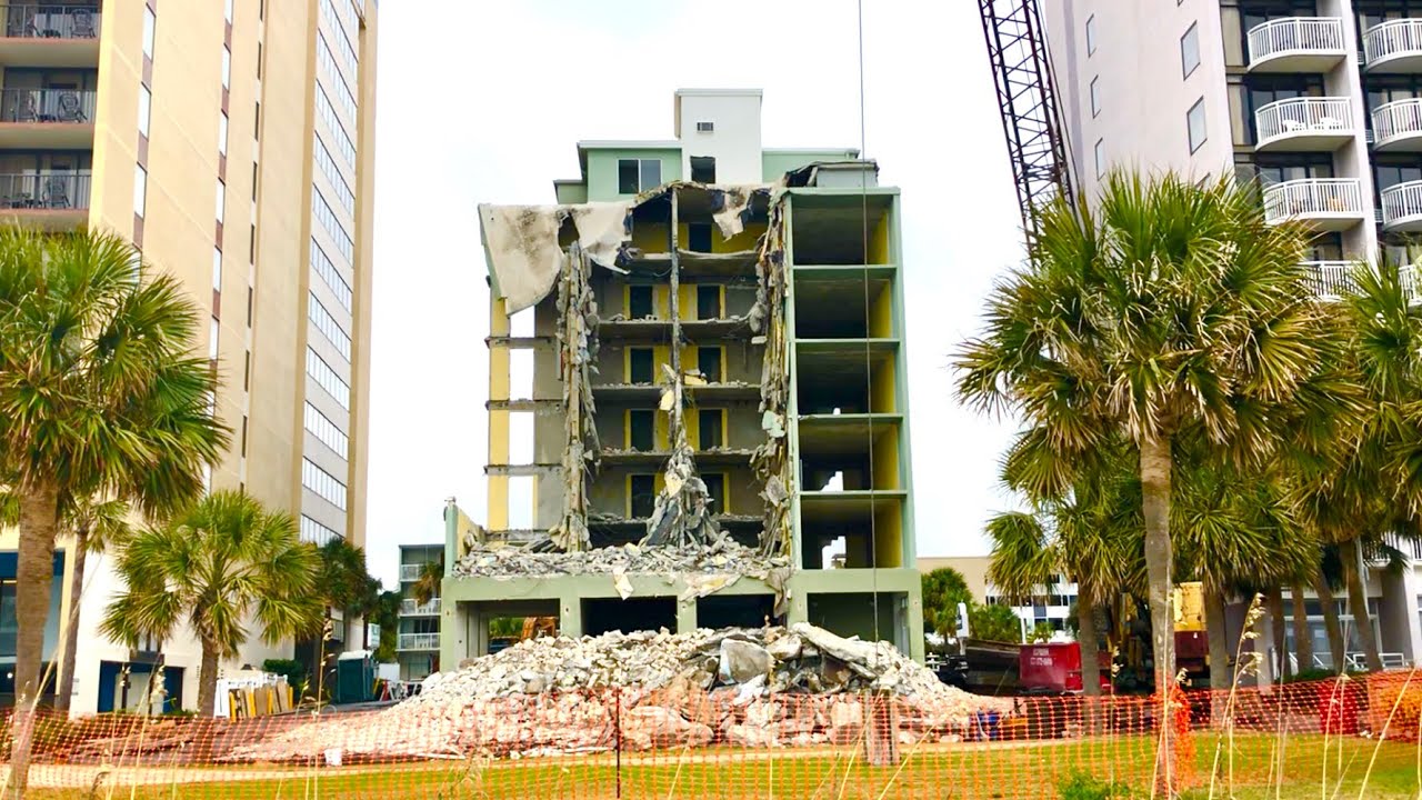 Goodbye Breakers Hotel - Seaside Tower - Myrtle Beach | Demolition