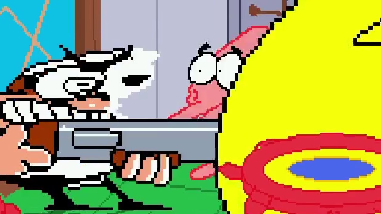 M.U.G.E.N - Peppino & Wario vs Team SpongeBob
