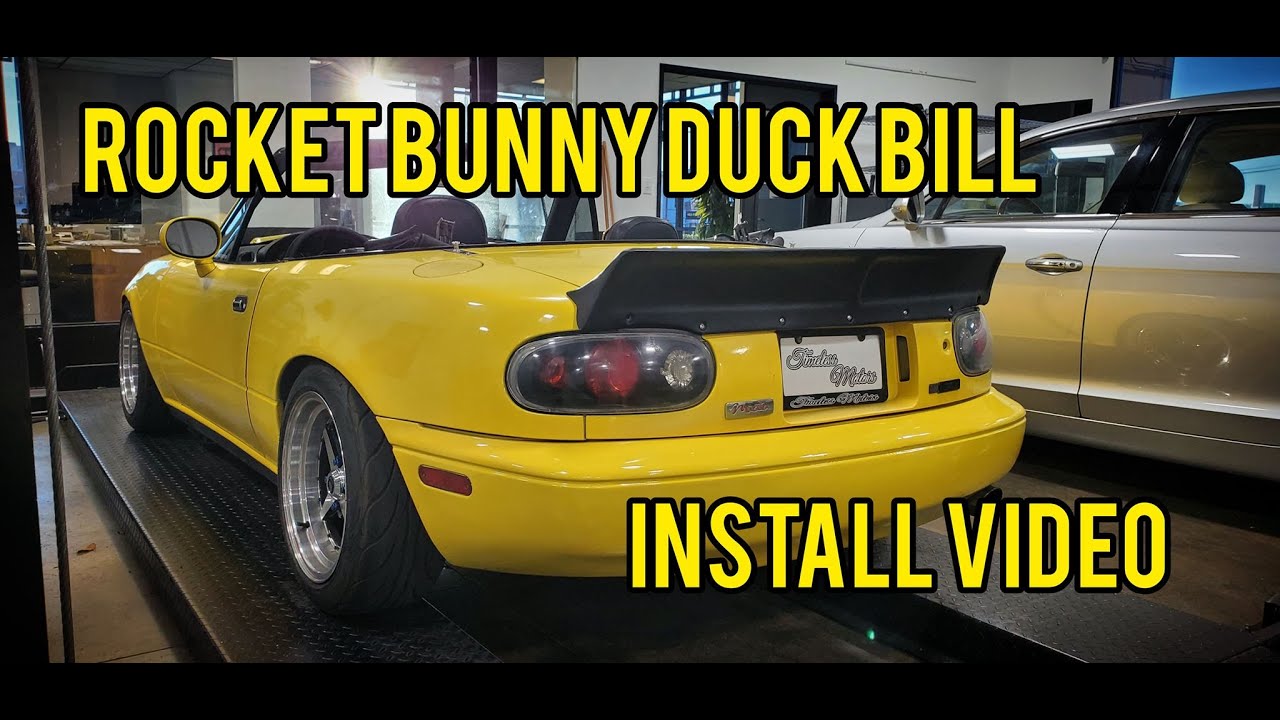 Miata Rocket Bunny Duck bill Wing install!! 🚀🐰🦆💵